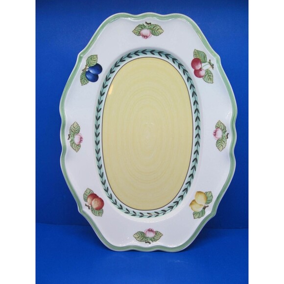 Villeroy & Boch French Garden Fleurence 17" Oval Serving Platter Fruit Germany - Picture 3 of 12